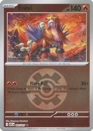 Entei (Quick Ball) 025/217 Rare Ascended Heroes