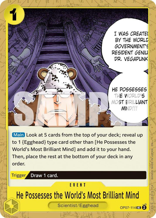 He Possesses the World's Most Brilliant Mind (Reprint) OP07-114