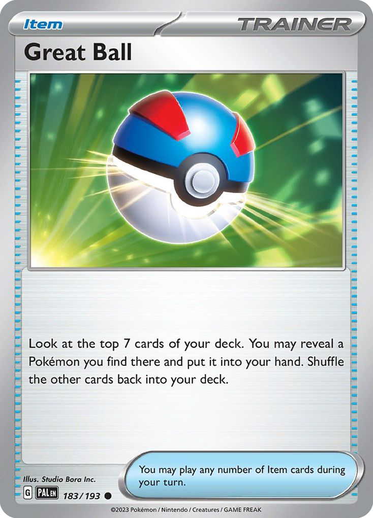 Great Ball 183/193 Common Paldea Evolved