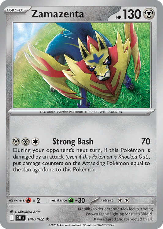 Zamazenta 146/182 Rare Destined Rivals Holo