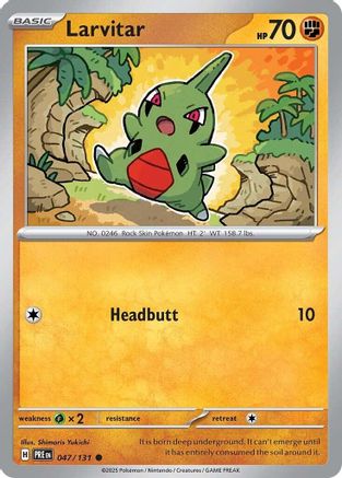 Larvitar 047/131 Common Prismatic Evolutions