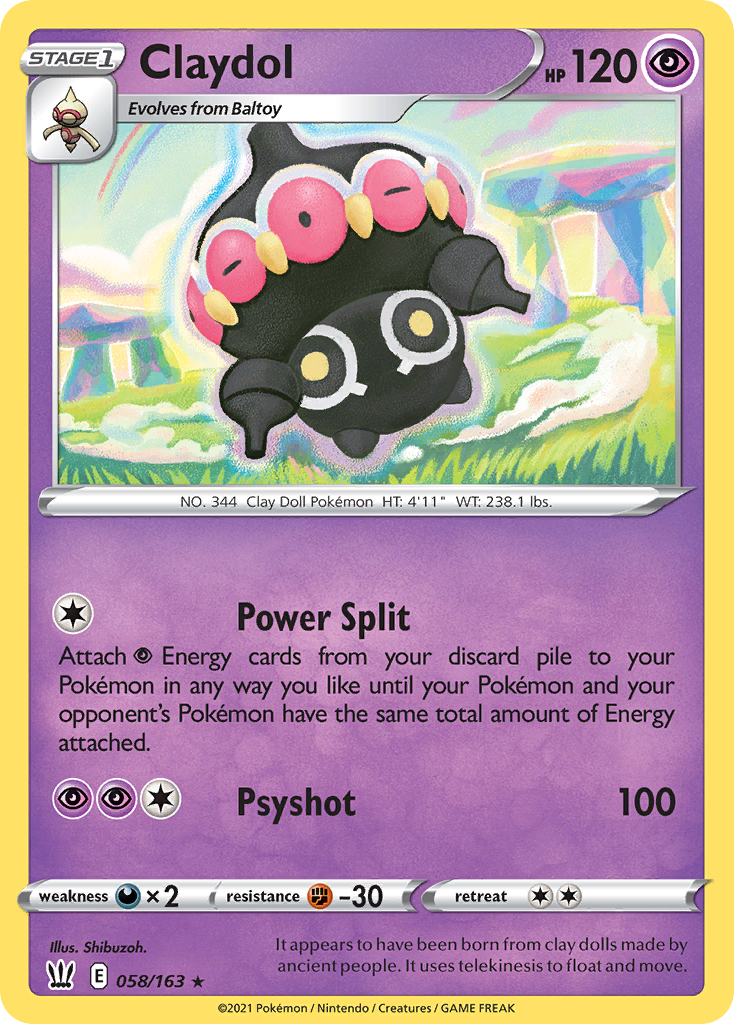 Claydol 058/163 Rare Battle Styles