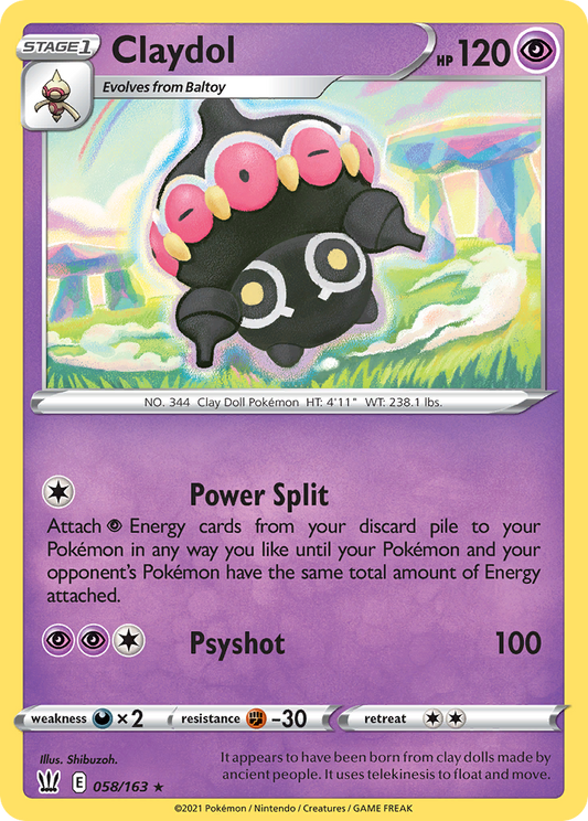 Claydol 058/163 Rare Battle Styles