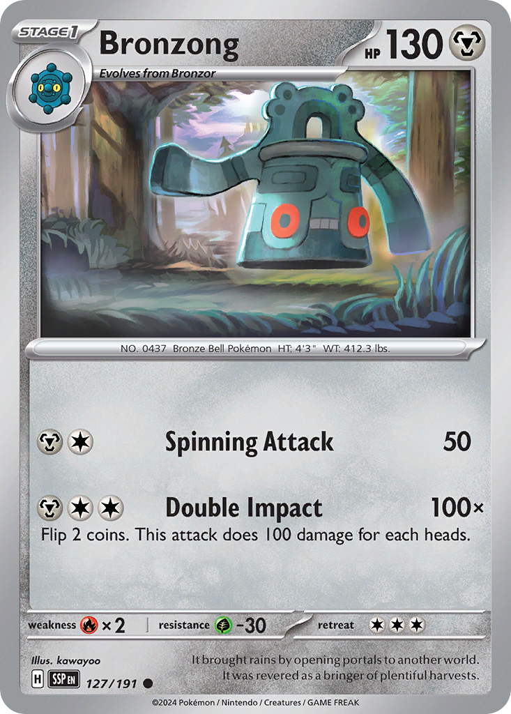 Bronzong 127/191 Common Surging Sparks