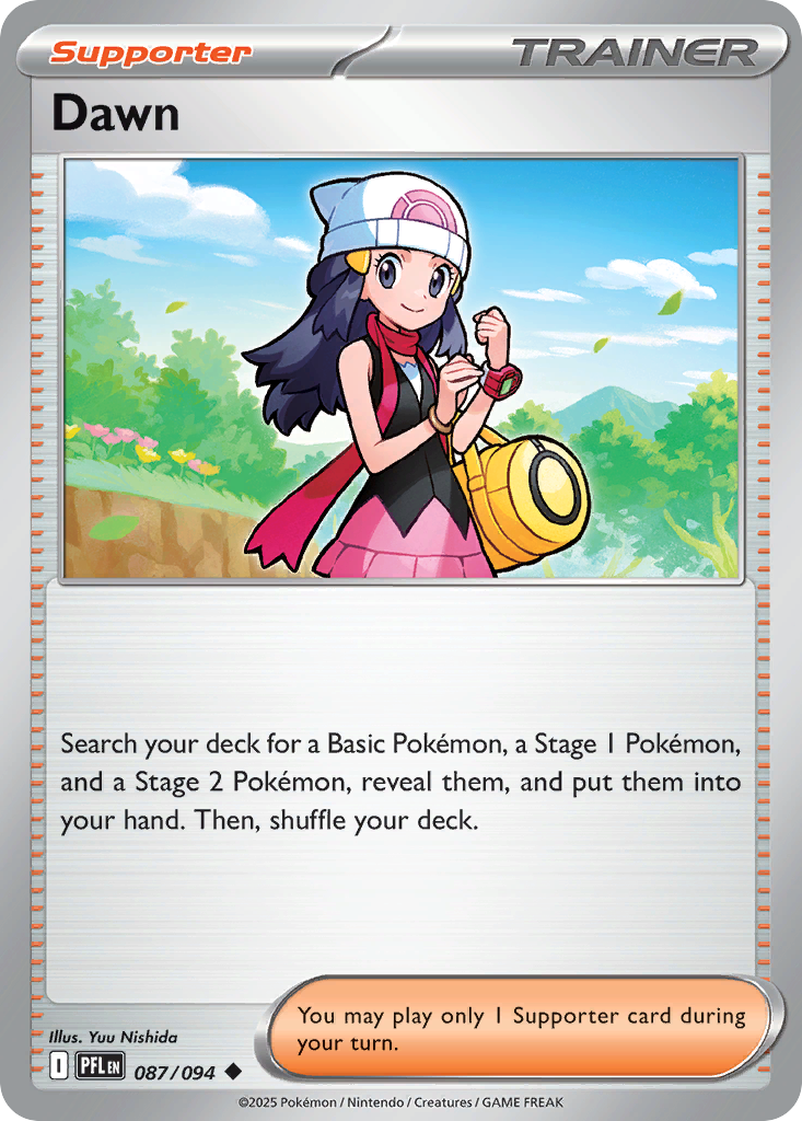 Dawn 087/094 Uncommon Phantasmal Flames Reverse Holo