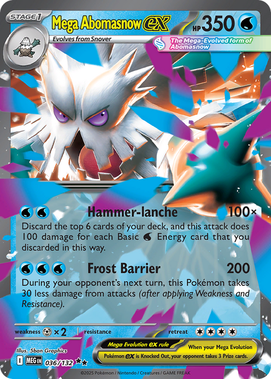 Mega Abomasnow ex 036/132 Double Rare Mega Evolution