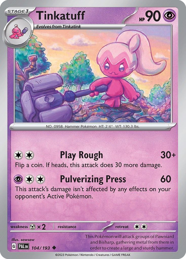 Tinkatuff 104/193 Uncommon Paldea Evolved