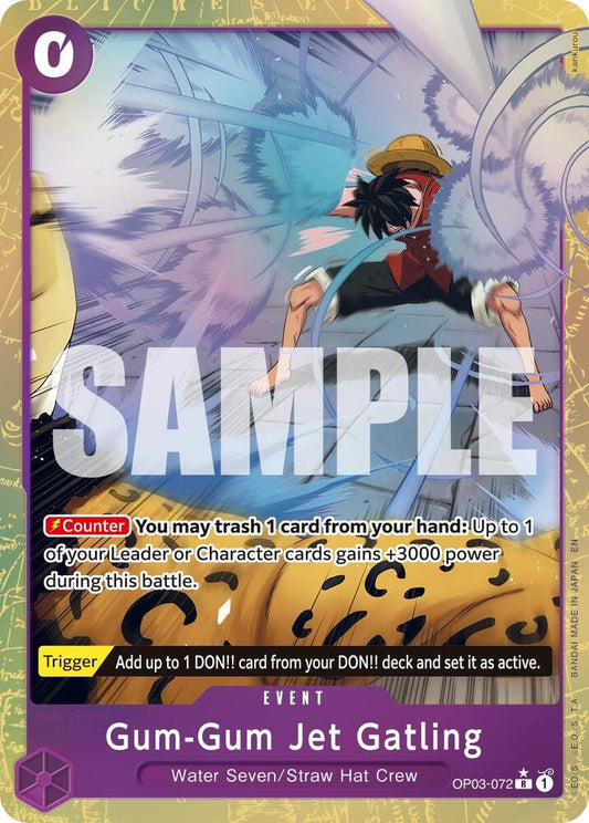 Gum-Gum Jet Gatling (Alternate Art) OP03-072 Premium Booster -The Best- Vol. 2 Foil
