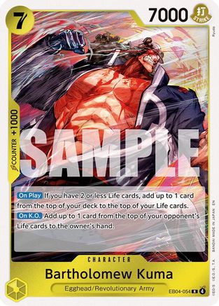 Bartholomew Kuma EB04-054 Rare Adventure on Kami's Island