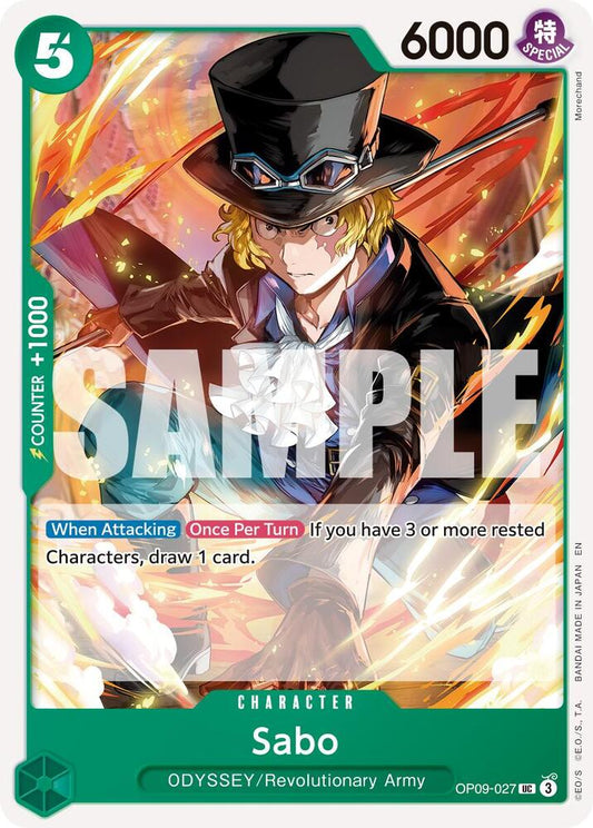 Sabo (Reprint) OP09-027 Uncommon Premium Booster -The Best- Vol. 2
