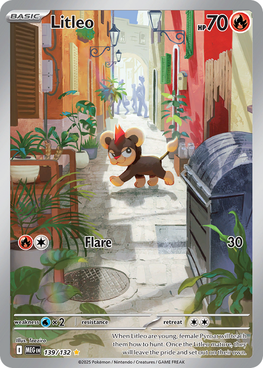 Litleo 139/132 Illustration Rare Mega Evolution