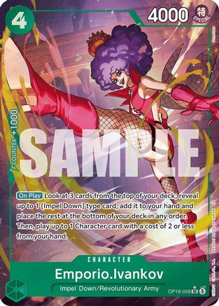 Emporio.Ivankov (026) (Alternate Art) OP16-026 The Time of Battle Foil