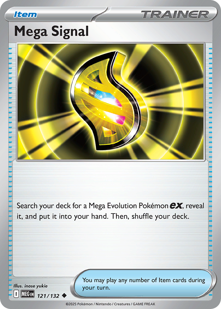 Mega Signal 121/132 Uncommon Mega Evolution Reverse Holo