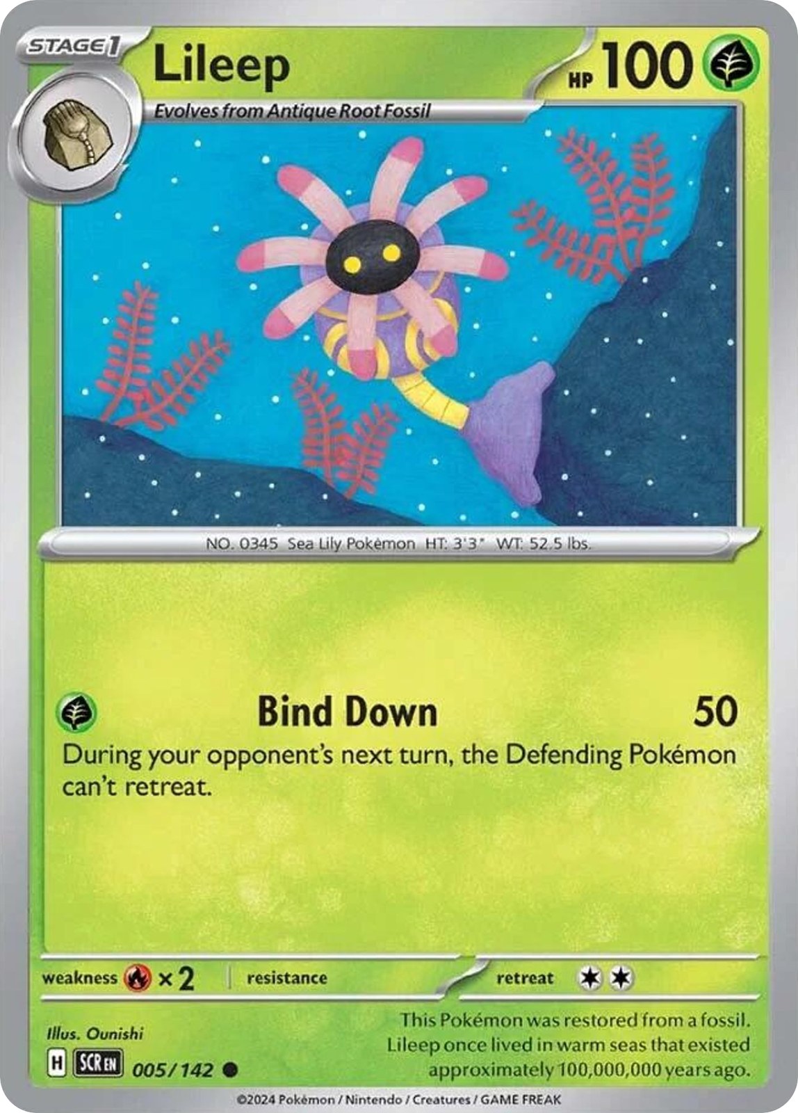 Lileep 5/142 Common Stellar Crown