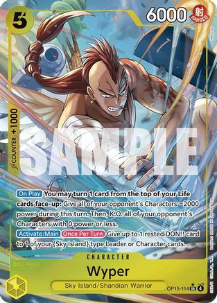 Wyper (Alternate Art) OP15-114 Adventure on Kami's Island