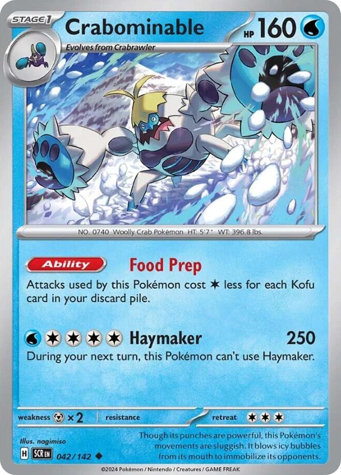 Crabominable 42/142 Uncommon Stellar Crown