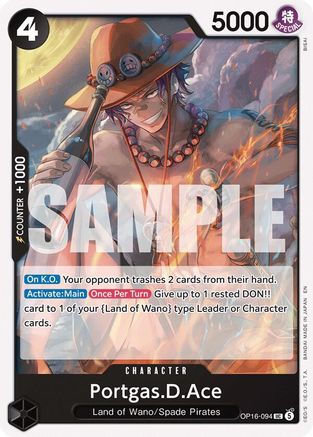 Portgas.D.Ace (094) OP16-094 Uncommon The Time of Battle
