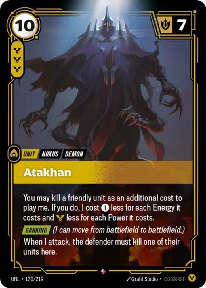 Atakhan 170/219 Rare Unleashed Foil