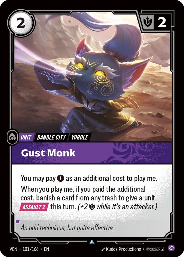 Gust Monk 101/166 Uncommon Vendetta Foil