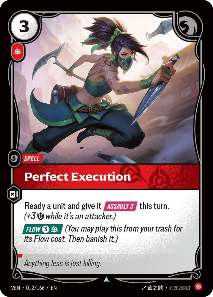 Perfect Execution 012/166 Uncommon Vendetta Foil
