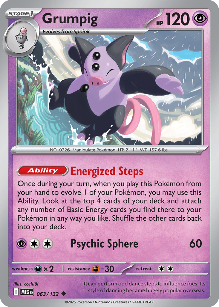 Grumpig 063/132 Uncommon Mega Evolution
