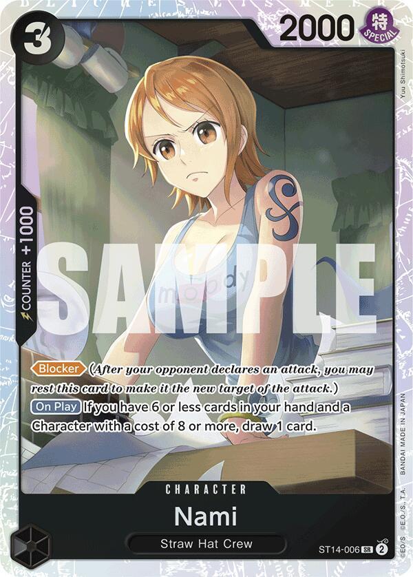 Nami ST14-006 Super Rare Starter Deck 14: 3D2Y Foil