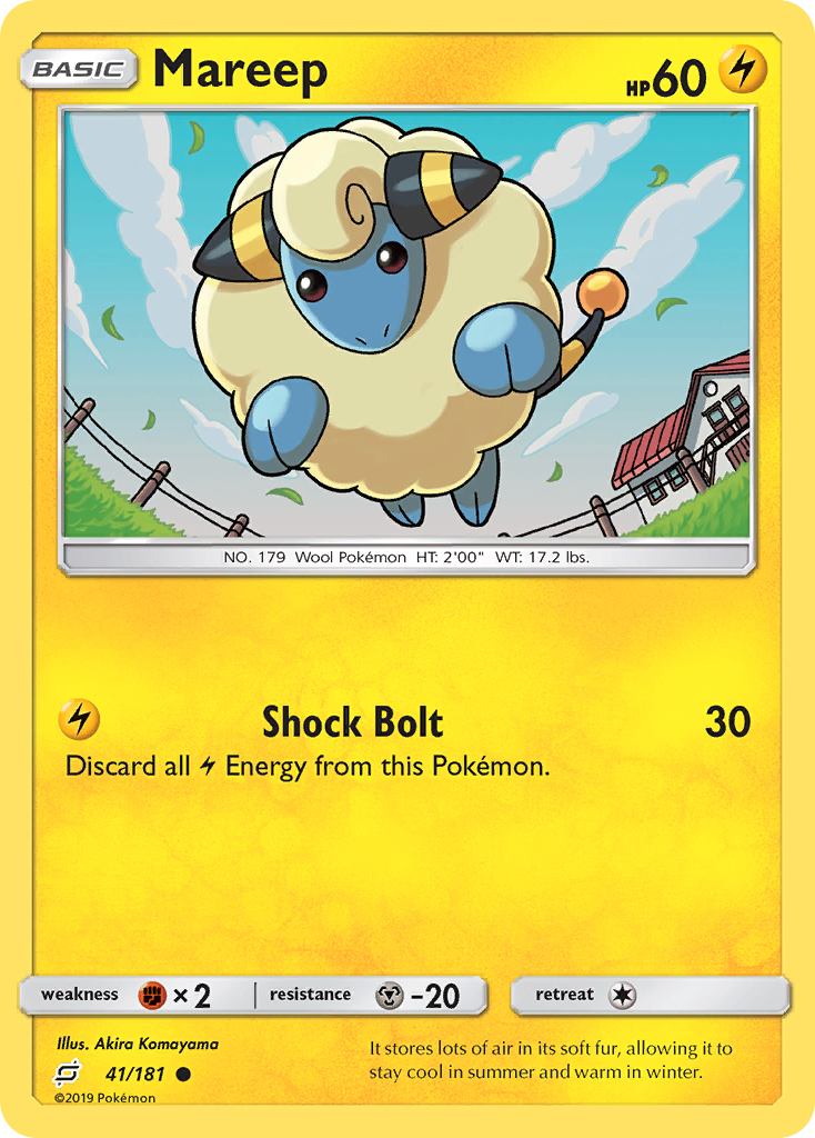 Mareep 41/181 Common Team Up Reverse Holo