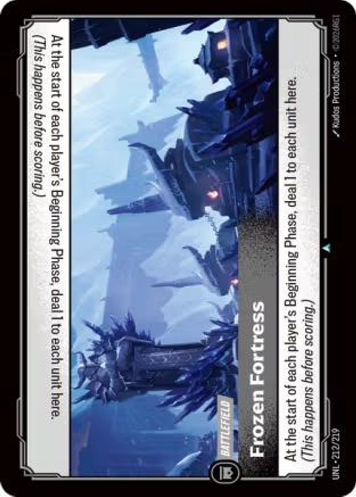 Frozen Fortress 212/219 Uncommon Unleashed