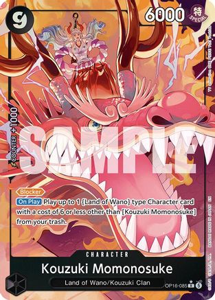 Kouzuki Momonosuke (085) (Alternate Art) OP16-085 The Time of Battle Foil