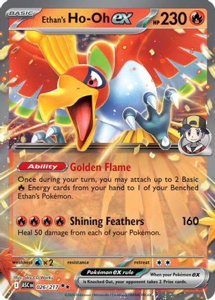 Ethan's Ho-Oh ex 026/217 Double Rare Ascended Heroes