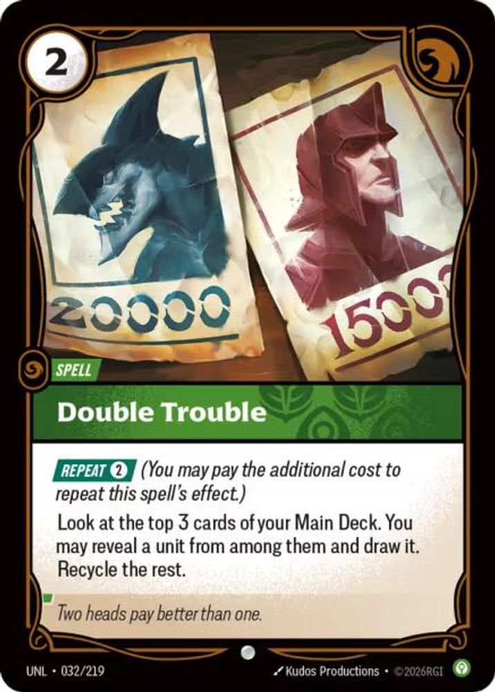 Double Trouble 032/219 Common Unleashed Foil