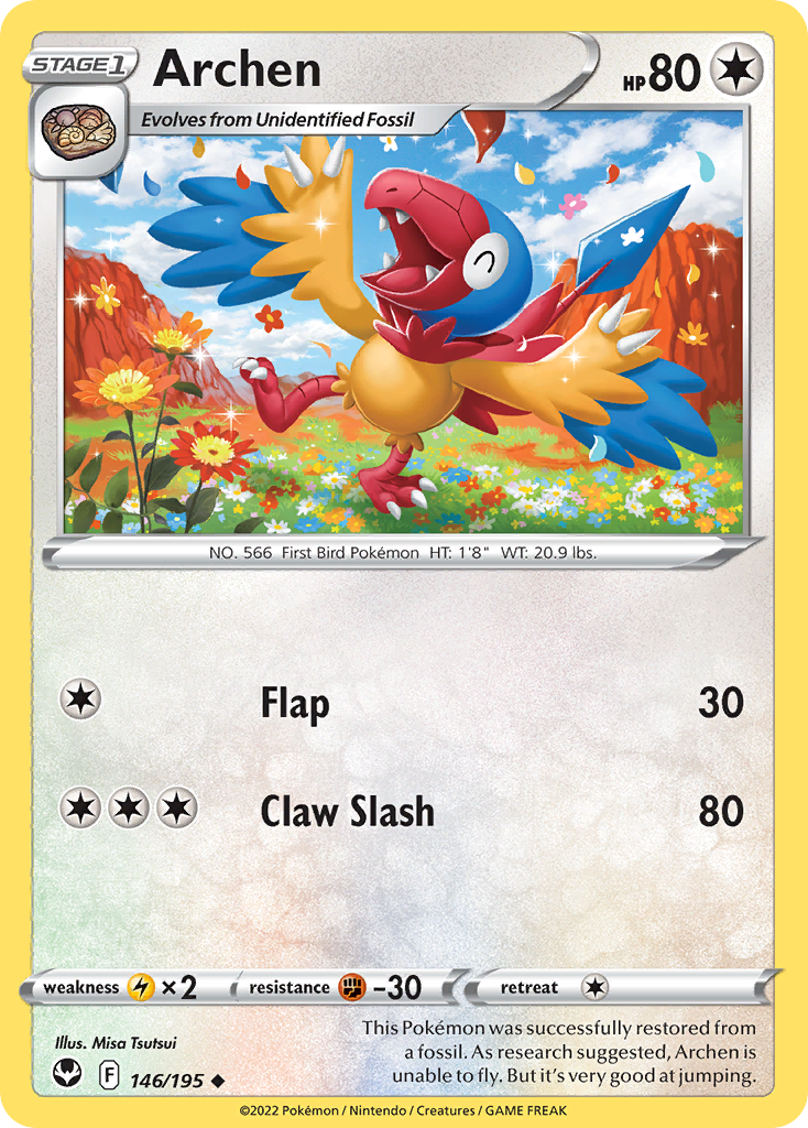 Archen 146/195 Uncommon Silver Tempest
