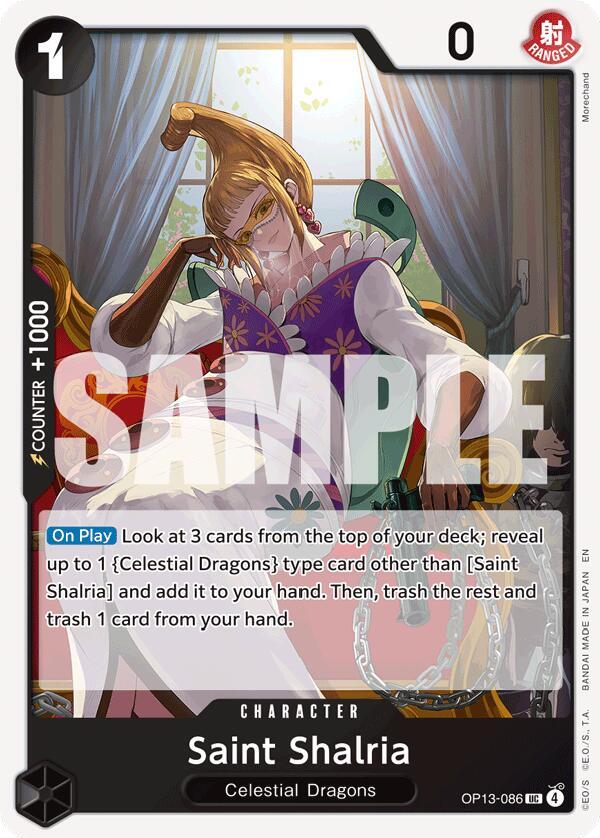 Saint Shalria OP13-086 Uncommon Promotion Cards Foil