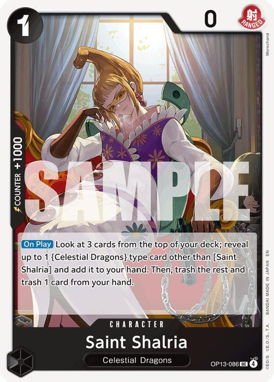 Saint Shalria OP13-086 Uncommon Promotion Cards Foil