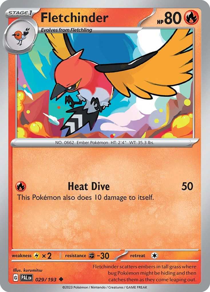 Fletchinder 029/193 Uncommon Paldea Evolved