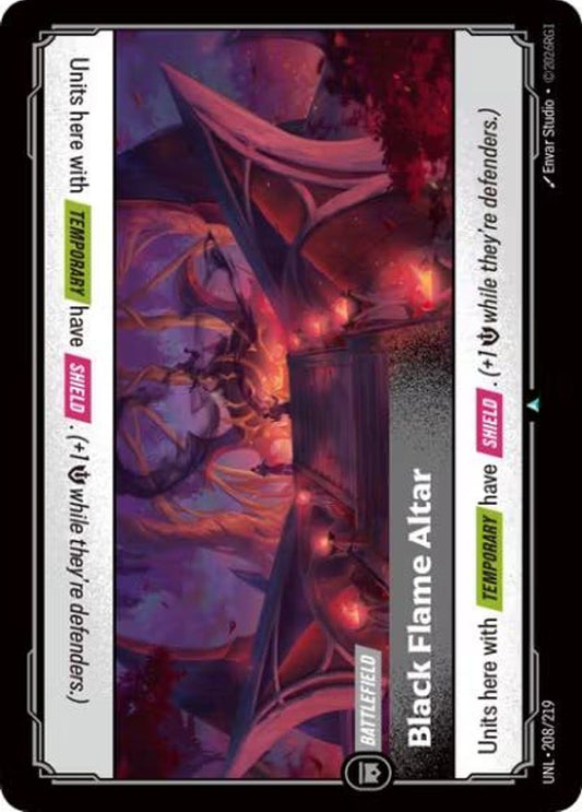 Black Flame Altar 208/219 Uncommon Unleashed