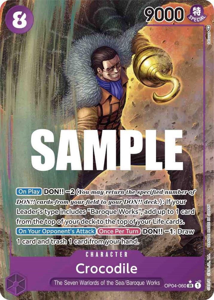 Crocodile (060) (Alternate Art) OP04-060 Kingdoms of Intrigue