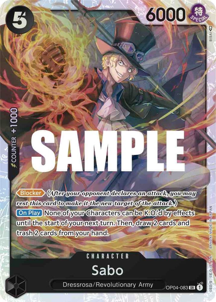 Sabo OP04-083 Super Rare Kingdoms of Intrigue