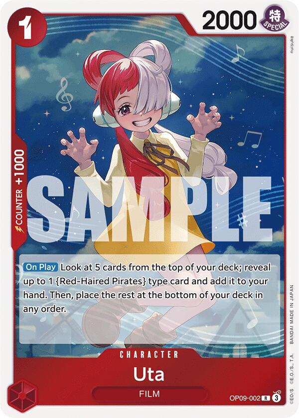 Uta OP09-002 Rare Emperors in the New World Foil