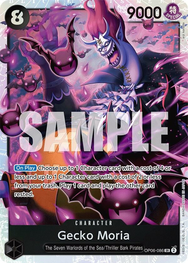 Gecko Moria (086) OP06-086 Super Rare Wings of the Captain Foil