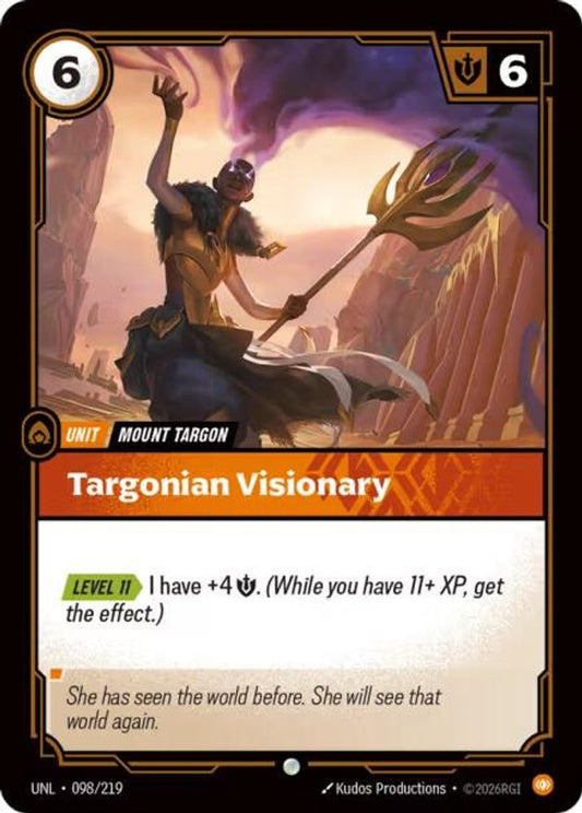 Targonian Visionary 098/219 Common Unleashed Foil