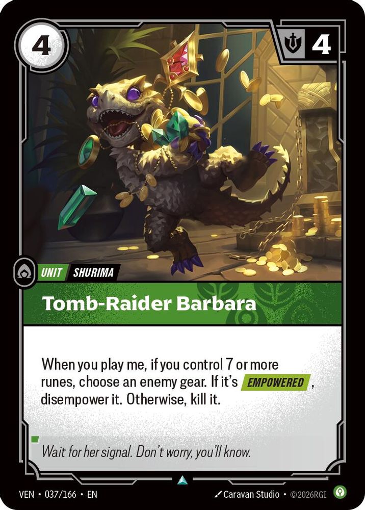 Tomb-Raider Barbara 037/166 Uncommon Vendetta