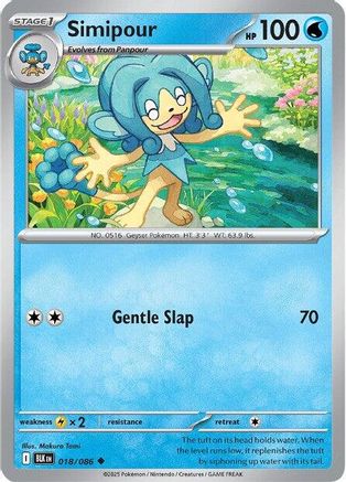 Simipour 018/086 Uncommon Black Bolt