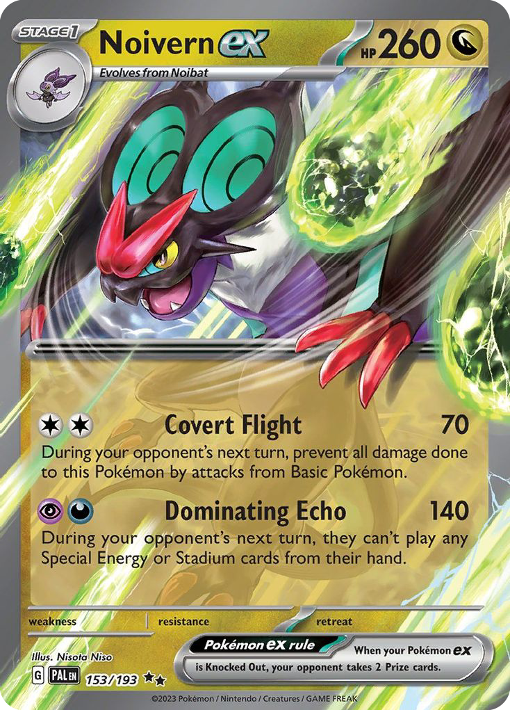 Noivern ex 153/193 Double Rare Paldea Evolved Pokemon Holo