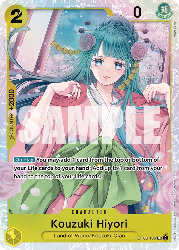 Kouzuki Hiyori OP06-106 Super Rare Wings of the Captain