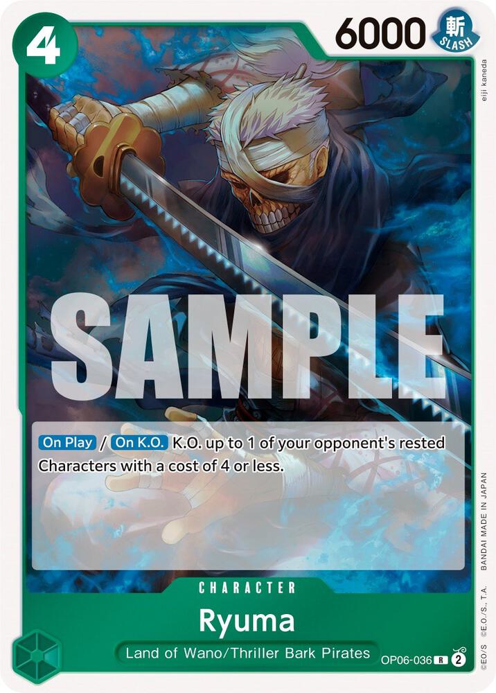 Ryuma OP06-036 Rare Wings of the Captain