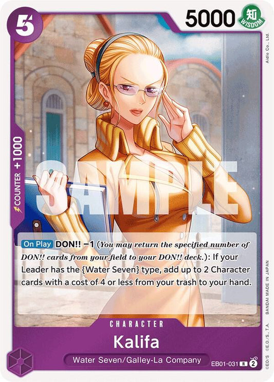 Kalifa EB01-031 Rare Extra Booster: Memorial Collection