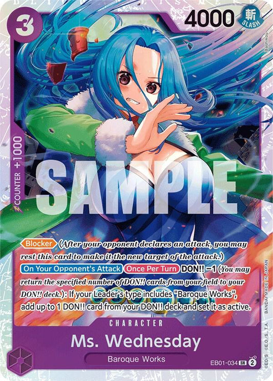 Ms. Wednesday EB01-034 Extra Booster: Memorial Collection