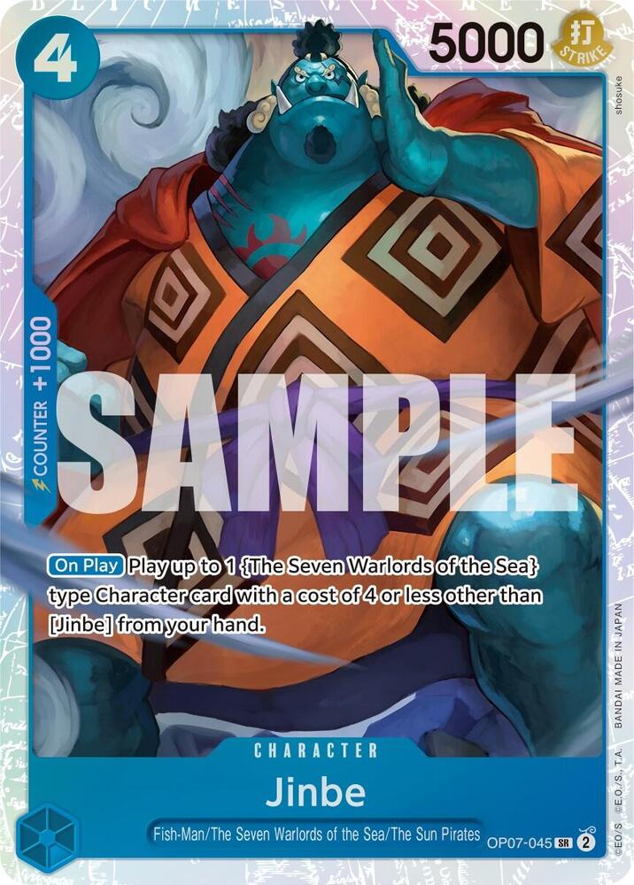 Jinbe (045) OP07-045 Super Rare 500 Years in the Future