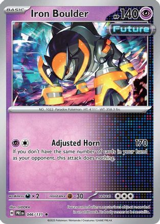 Iron Boulder 046/131 Holo Rare Prismatic Evolutions Holo